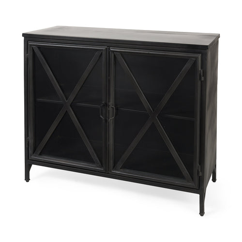 Armoire d'appoint contemporaine en bois avec motif décoratif pour salon
