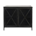 Armoire d'appoint contemporaine en bois avec motif décoratif pour salon