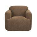Fauteuil d'appoint contemporain entièrement rembourré avec coussin d'assise pour salon