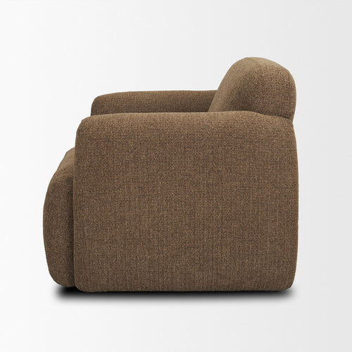 Fauteuil d'appoint contemporain entièrement rembourré avec coussin d'assise pour salon