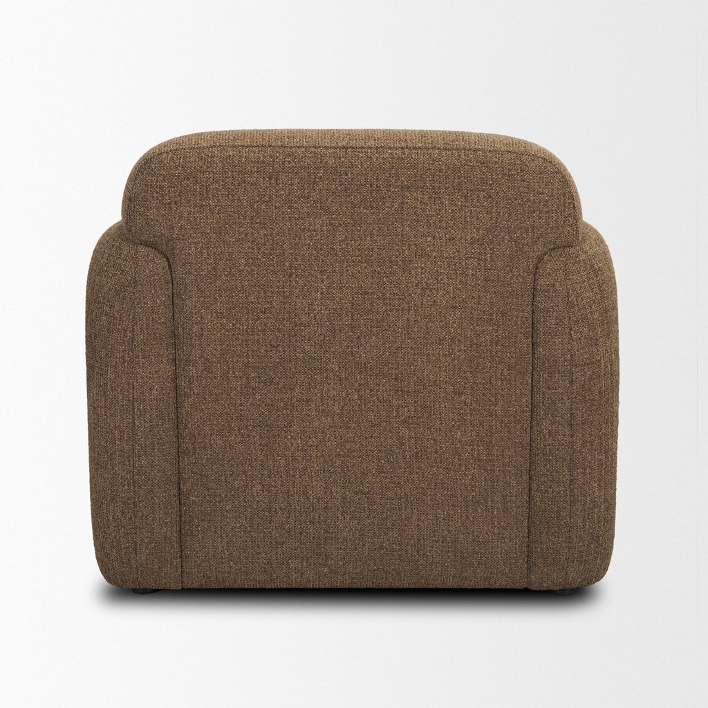 Fauteuil d'appoint contemporain entièrement rembourré avec coussin d'assise pour salon