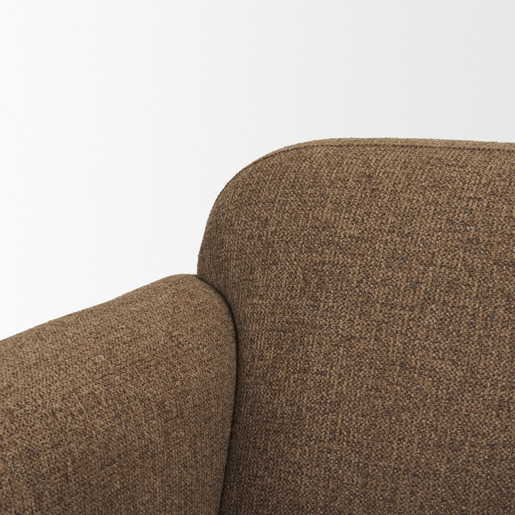 Fauteuil d'appoint contemporain entièrement rembourré avec coussin d'assise pour salon