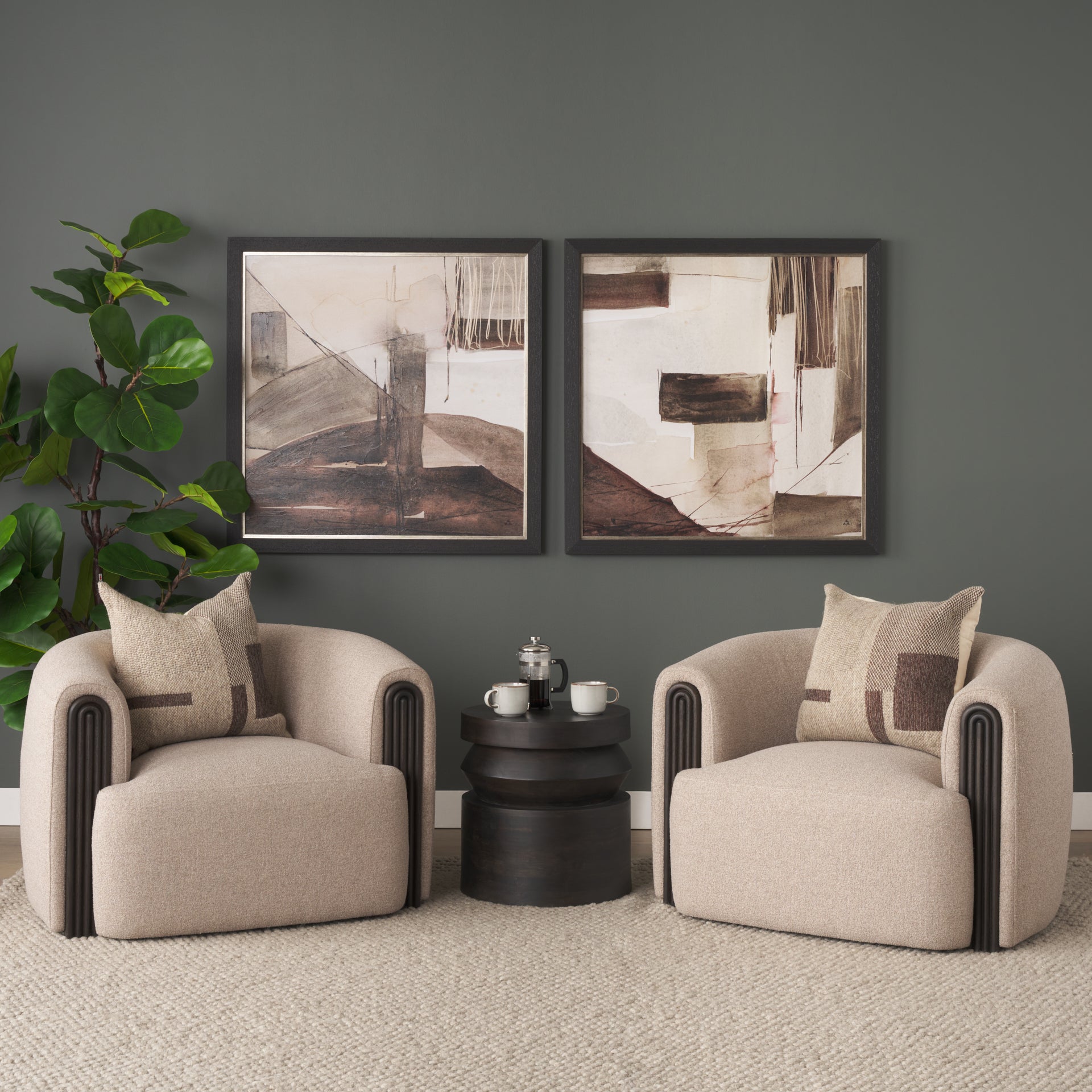 Chaise d'appoint moderne en bois et tissu d'ameublement avec assise coussinée pour salon