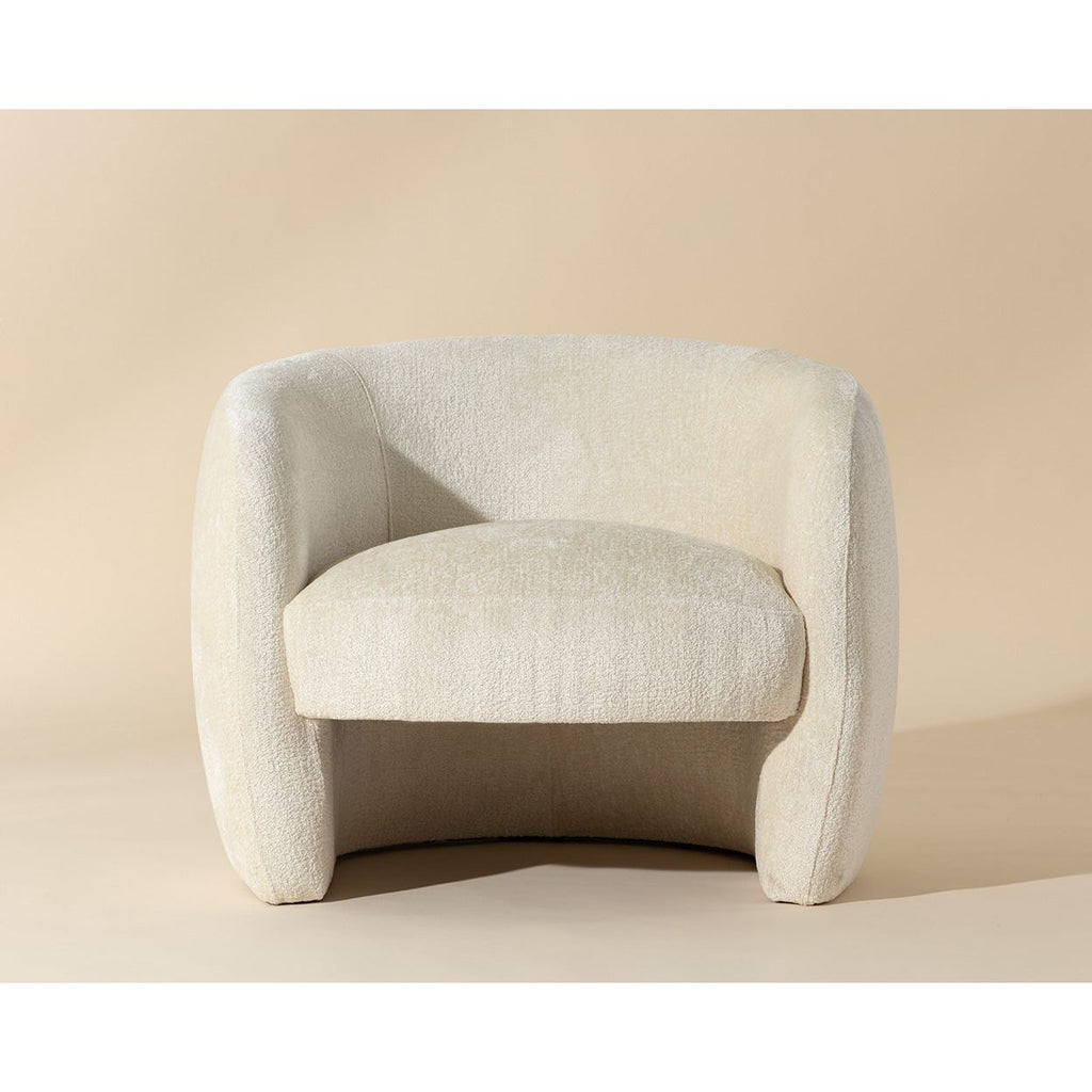Fauteuil de salon moderne en bois et tissu d'ameublement avec assise rembourrée pour le salon