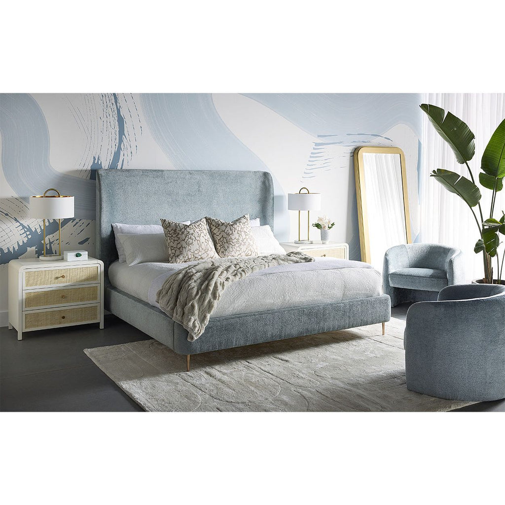 Fauteuil de salon moderne en bois et tissu d'ameublement avec assise rembourrée pour le salon