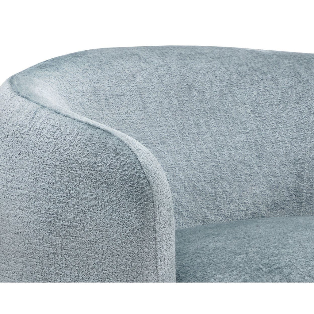 Fauteuil de salon moderne en bois et tissu d'ameublement avec assise rembourrée pour le salon