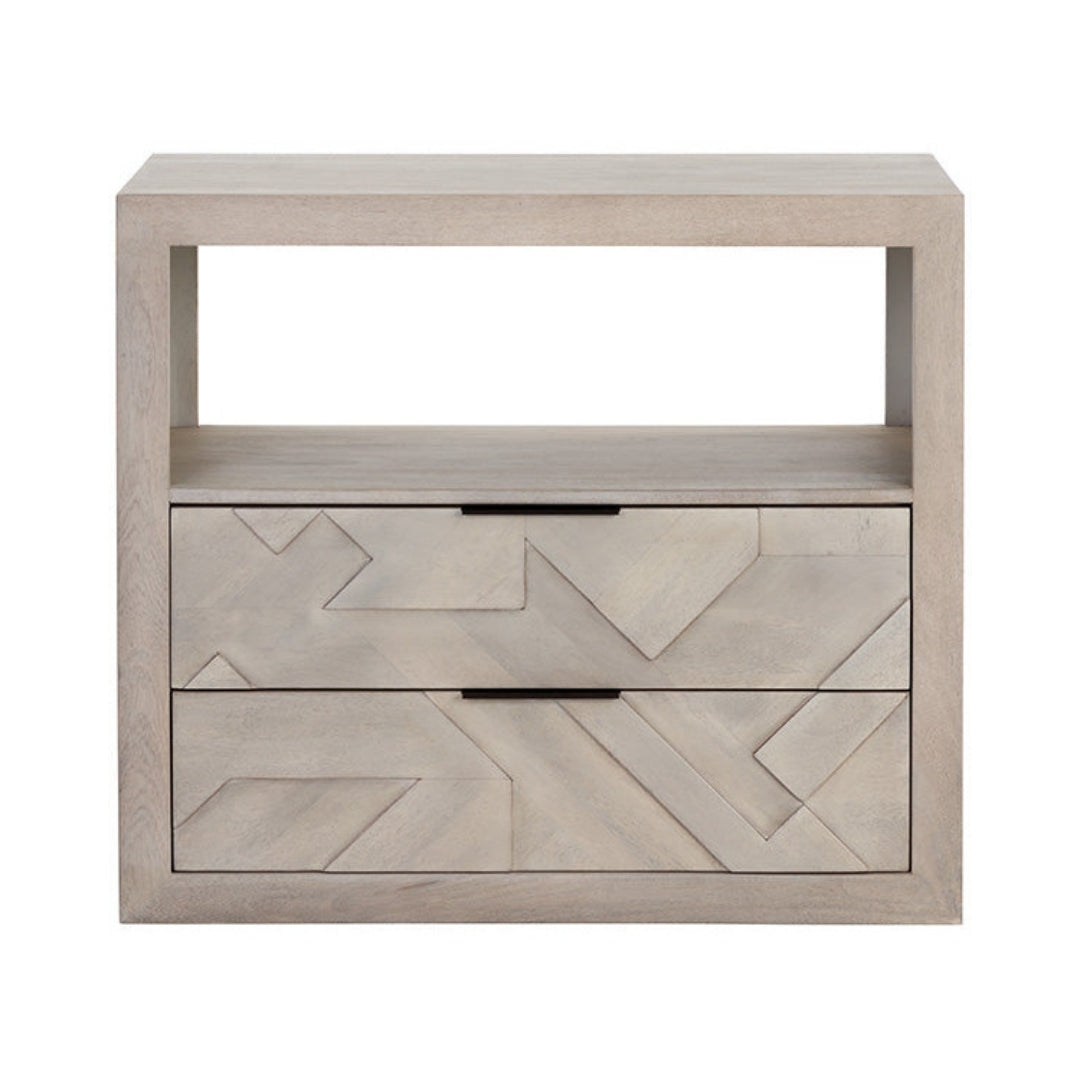 Table de chevet en bois contemporaine avec tiroir de rangement pour chambre à coucher