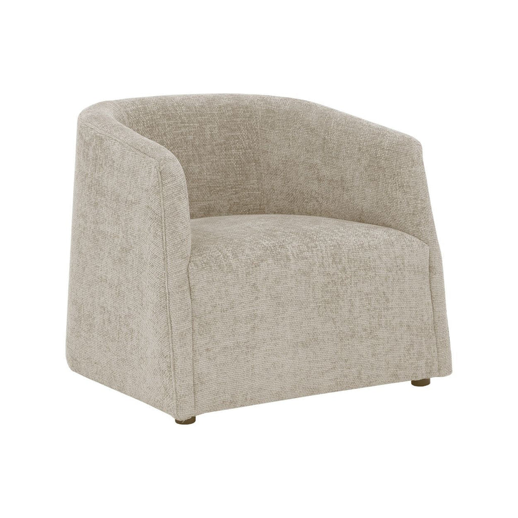 Fauteuil de salon rembourré moderne avec assise coussinée pour le salon