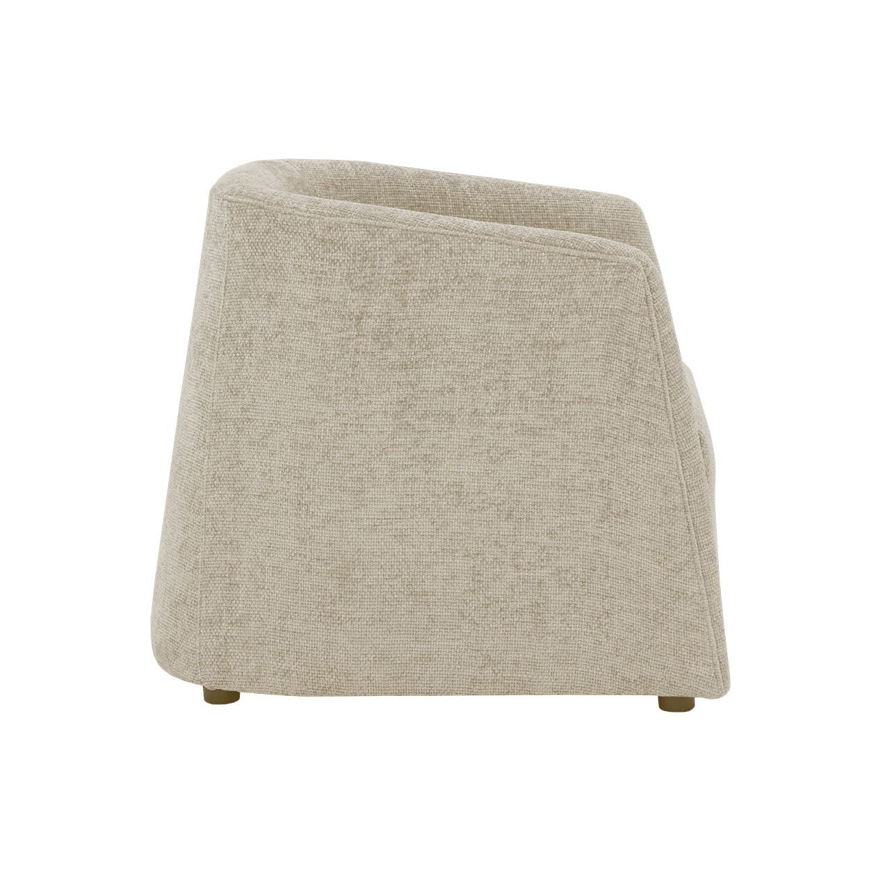 Fauteuil de salon rembourré moderne avec assise coussinée pour le salon