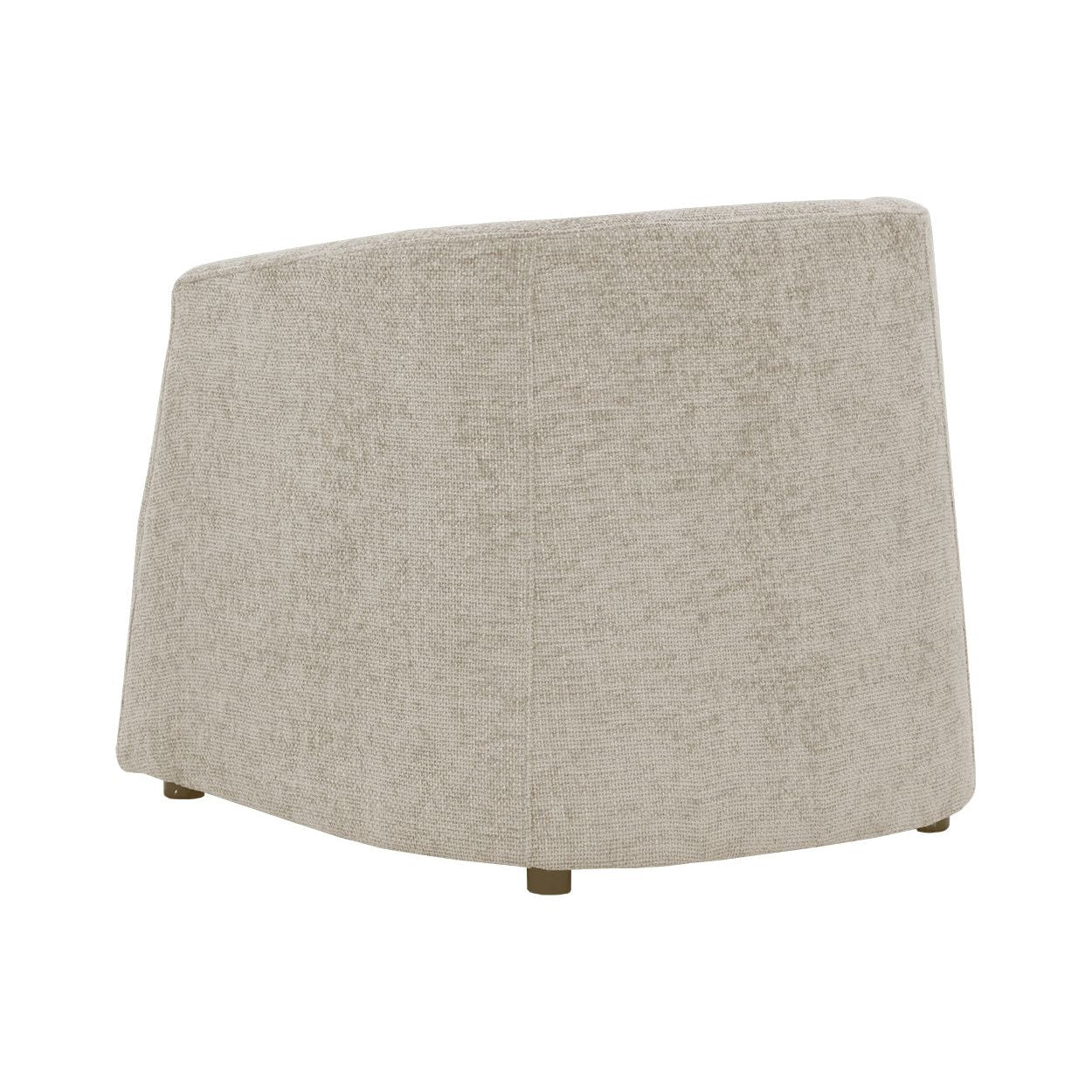 Fauteuil de salon rembourré moderne avec assise coussinée pour le salon