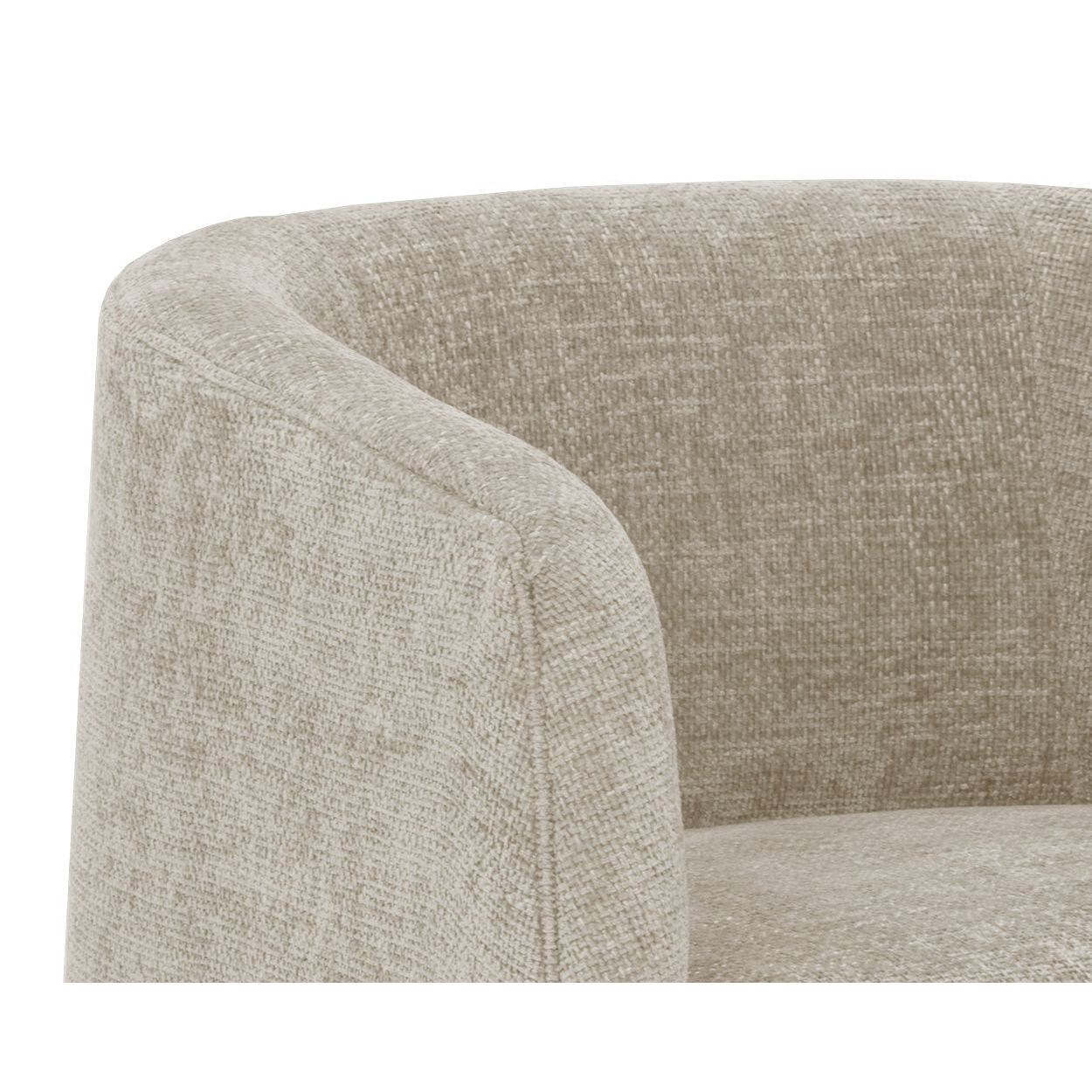 Fauteuil de salon rembourré moderne avec assise coussinée pour le salon