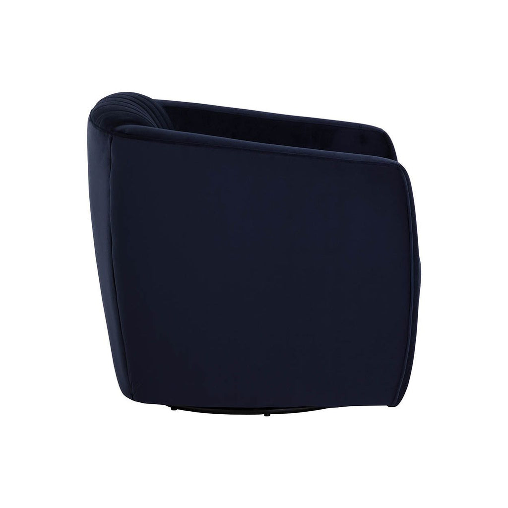 Fauteuil de salon contemporain rembourré pivotant avec rotation à 360° pour le salon