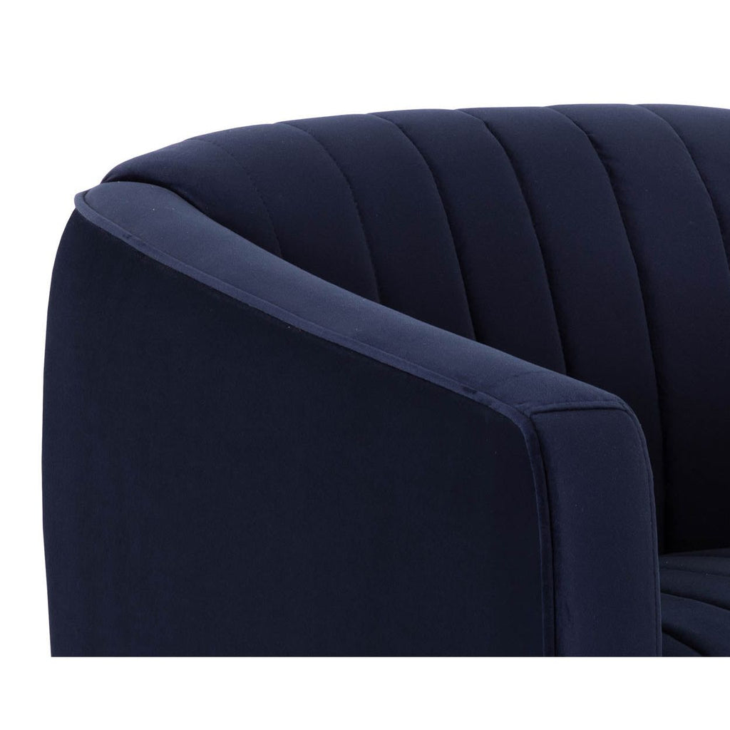 Fauteuil de salon contemporain rembourré pivotant avec rotation à 360° pour le salon