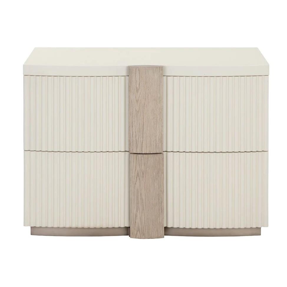 Table de chevet moderne en bois avec cadre élégant pour chambre à coucher