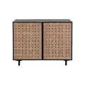 Petit buffet moderne en bois avec portes de rangement pour salon et salle à manger