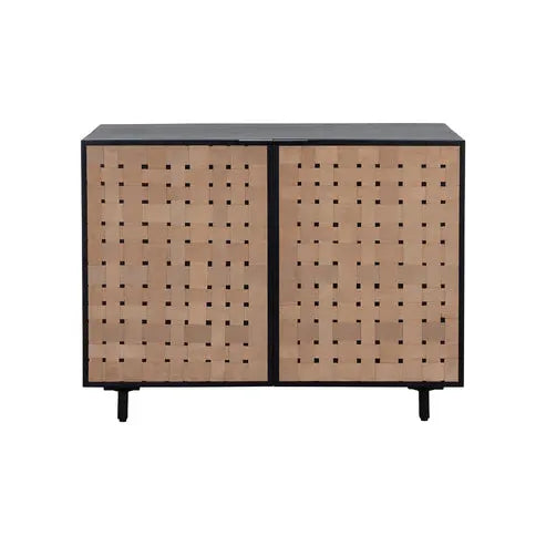 Petit buffet moderne en bois avec portes de rangement pour salon et salle à manger