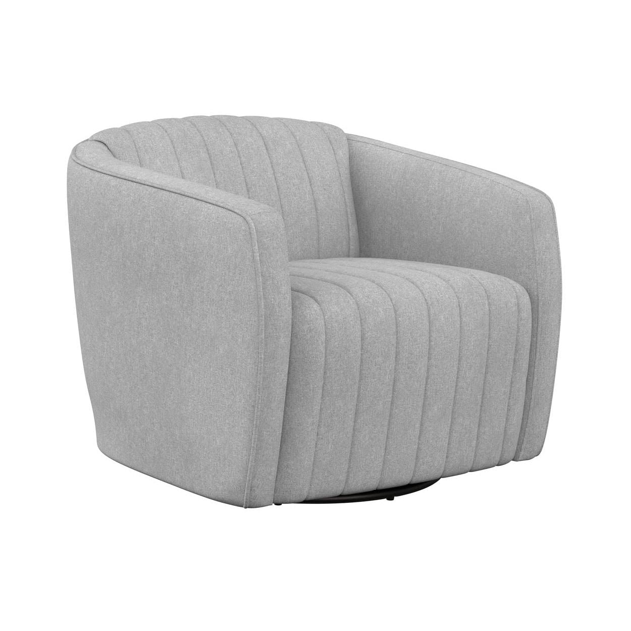 Fauteuil de salon contemporain rembourré pivotant avec rotation à 360° pour le salon