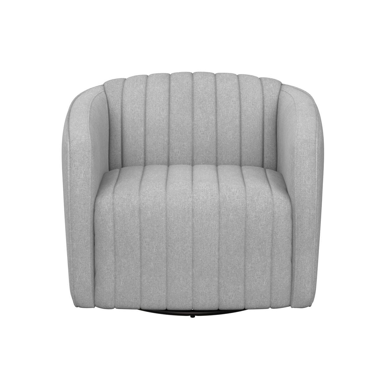 Fauteuil de salon contemporain rembourré pivotant avec rotation à 360° pour le salon