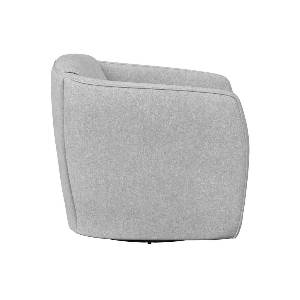 Fauteuil de salon contemporain rembourré pivotant avec rotation à 360° pour le salon