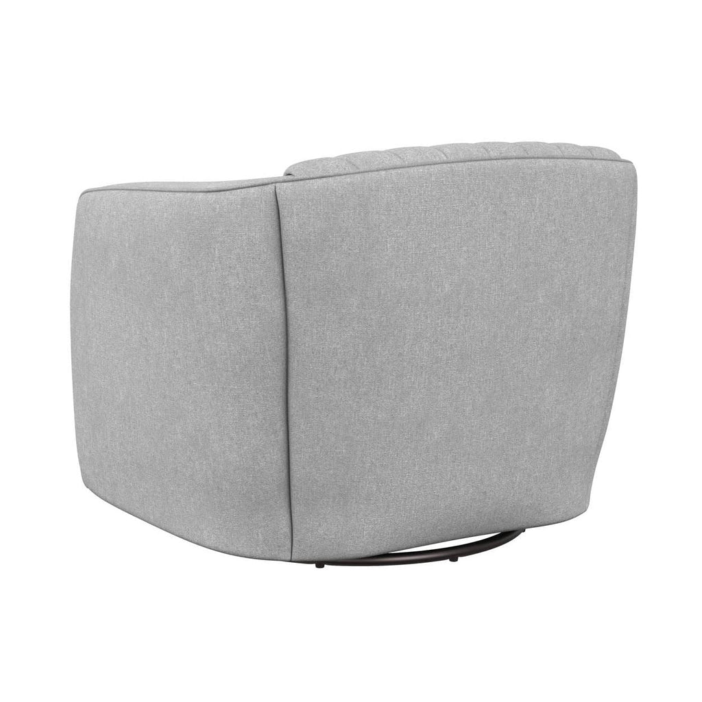 Fauteuil de salon contemporain rembourré pivotant avec rotation à 360° pour le salon