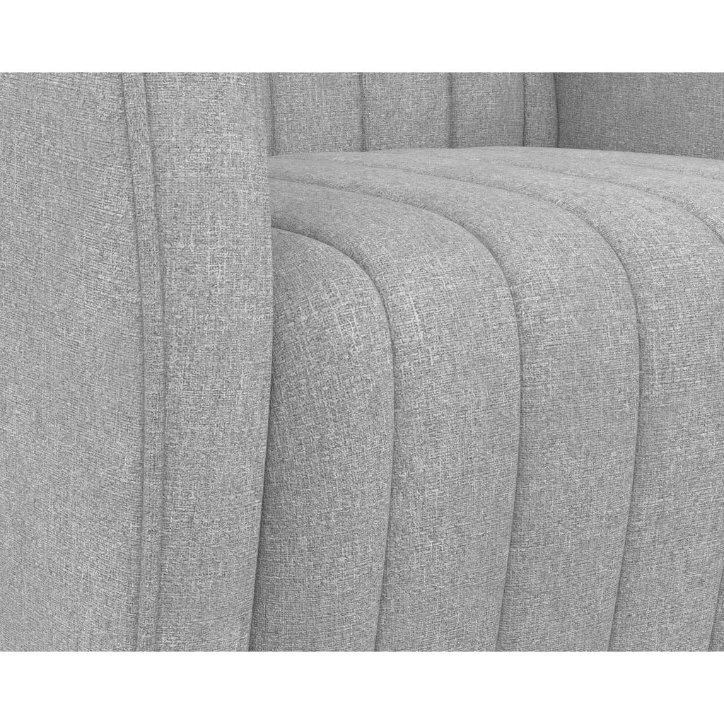 Fauteuil de salon contemporain rembourré pivotant avec rotation à 360° pour le salon