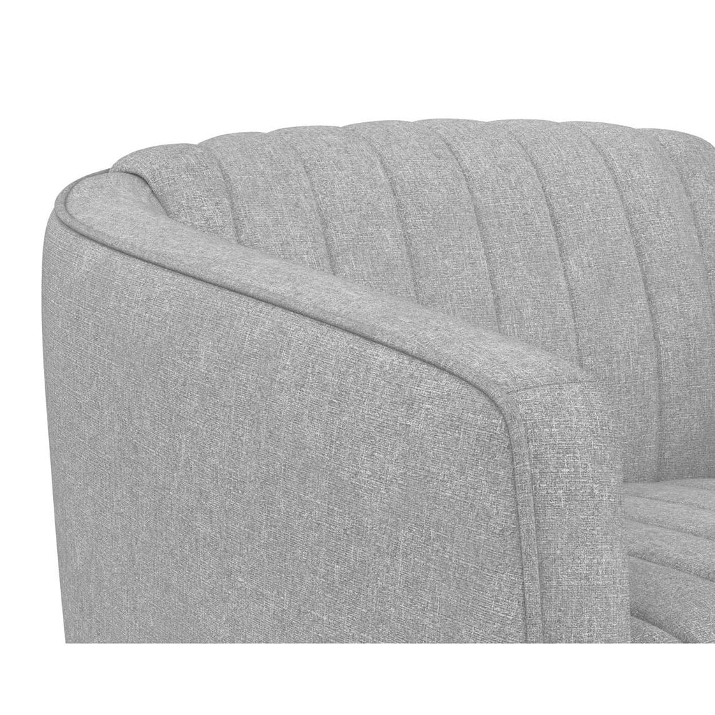 Fauteuil de salon contemporain rembourré pivotant avec rotation à 360° pour le salon