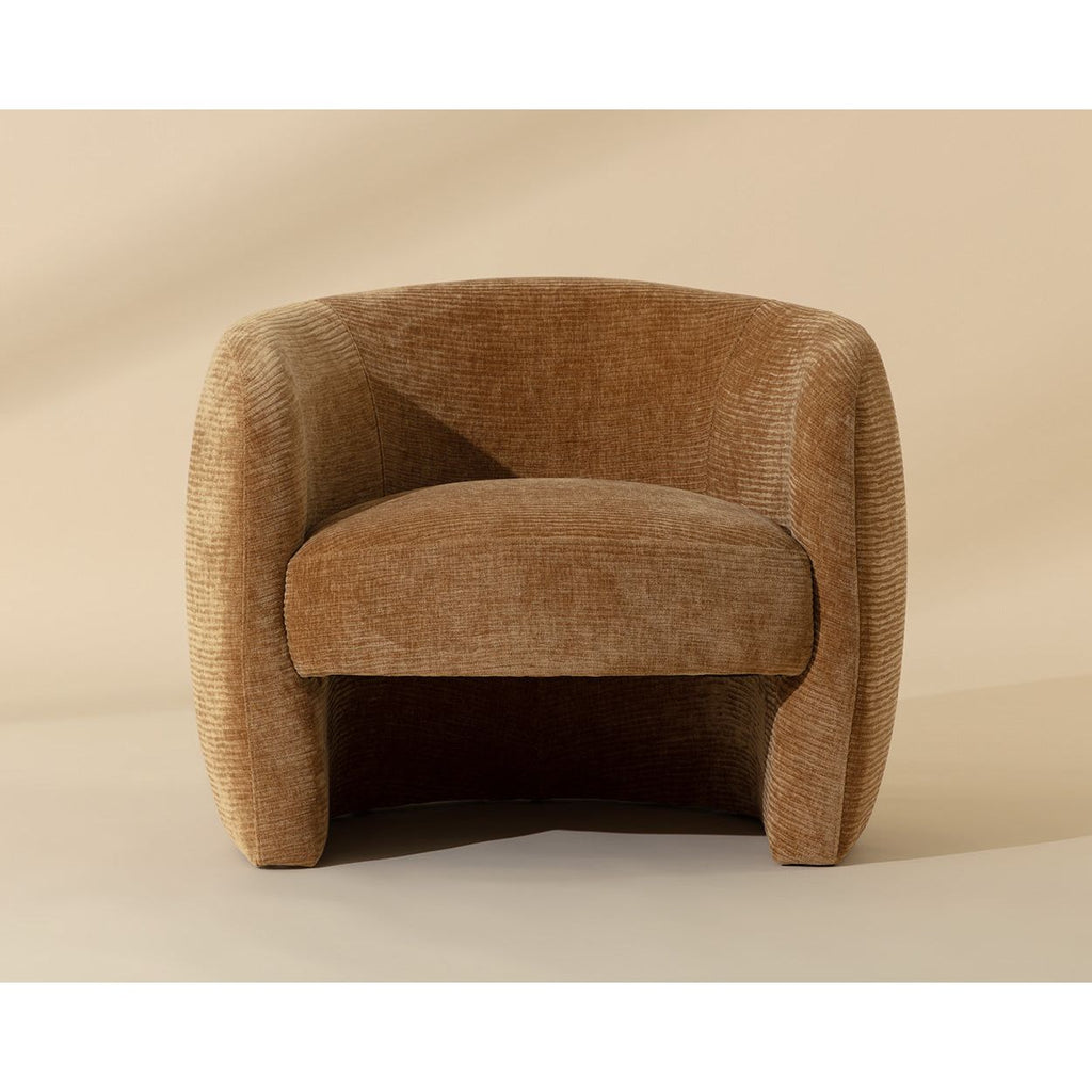 Fauteuil de salon moderne en bois et tissu d'ameublement avec assise rembourrée pour le salon