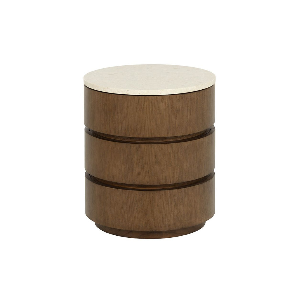 Table de chevet moderne en bois avec tiroir de rangement pour chambre à coucher