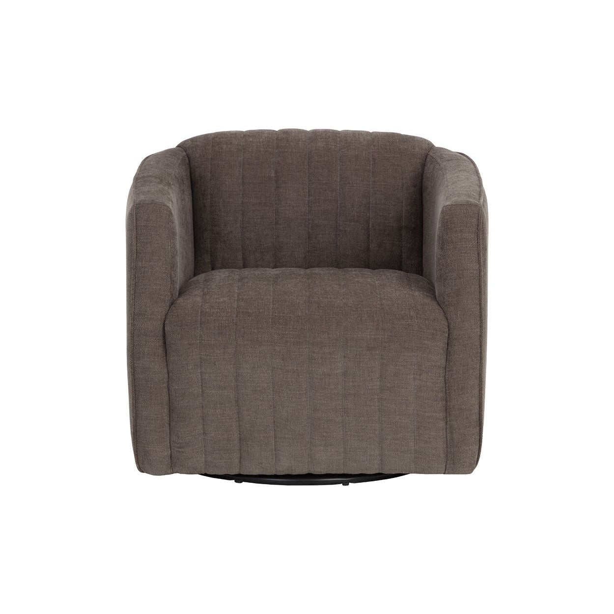 Fauteuil de salon contemporain rembourré pivotant avec rotation à 360° pour le salon