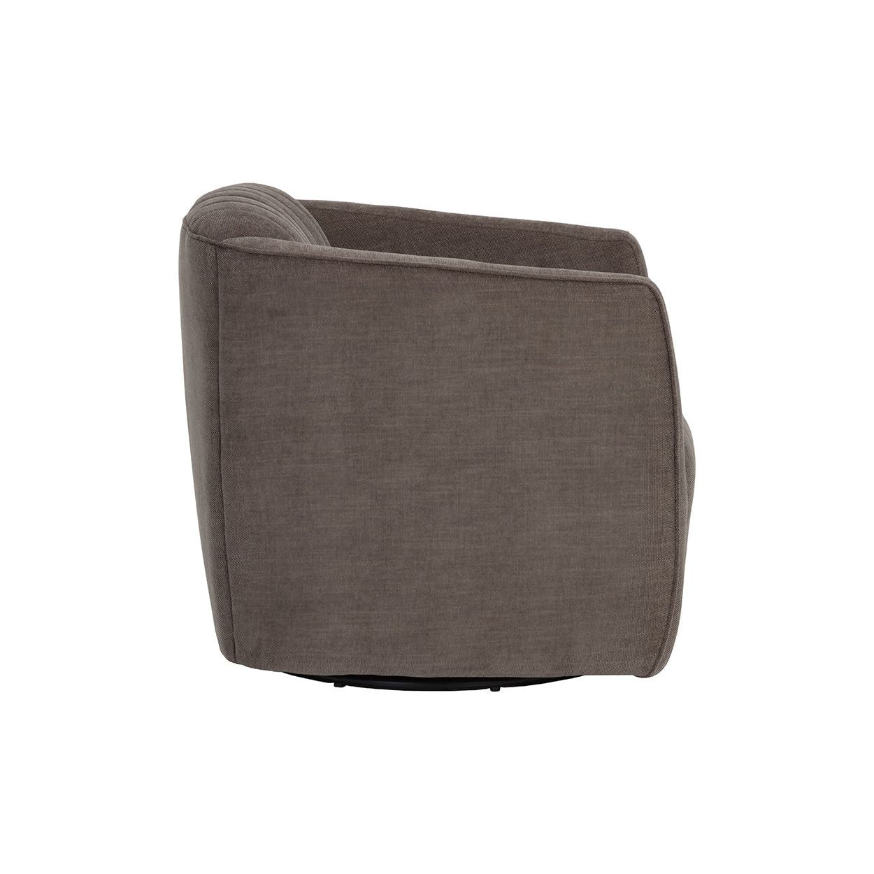 Fauteuil de salon contemporain rembourré pivotant avec rotation à 360° pour le salon