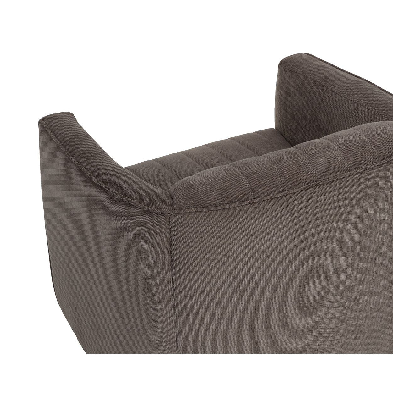 Fauteuil de salon contemporain rembourré pivotant avec rotation à 360° pour le salon