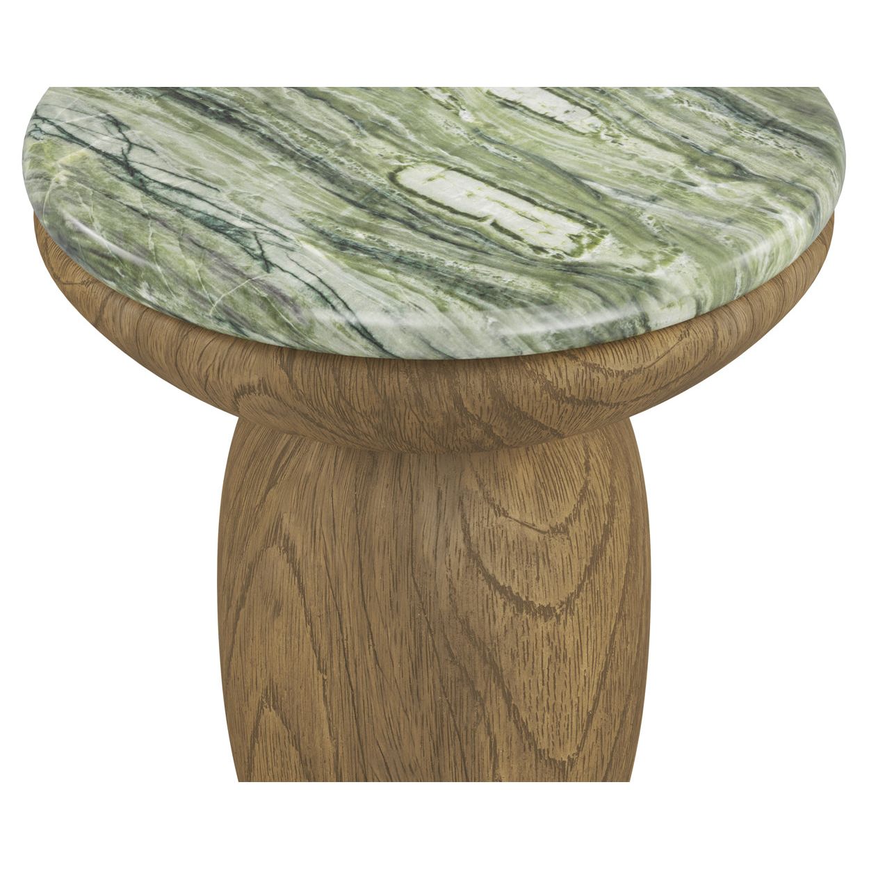 Table d'appoint d'extérieur moderne en béton et verre avec plateau rond pour patio et jardin