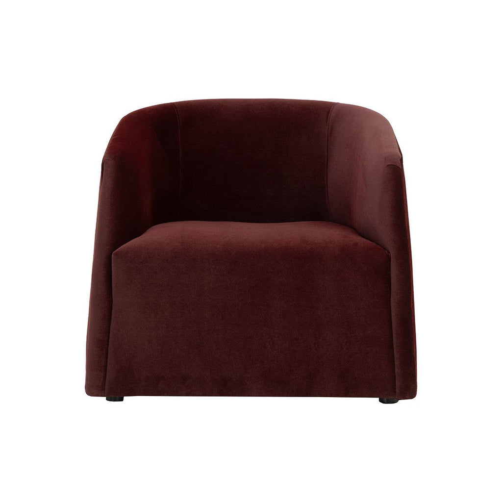 Fauteuil de salon rembourré moderne avec assise coussinée pour le salon