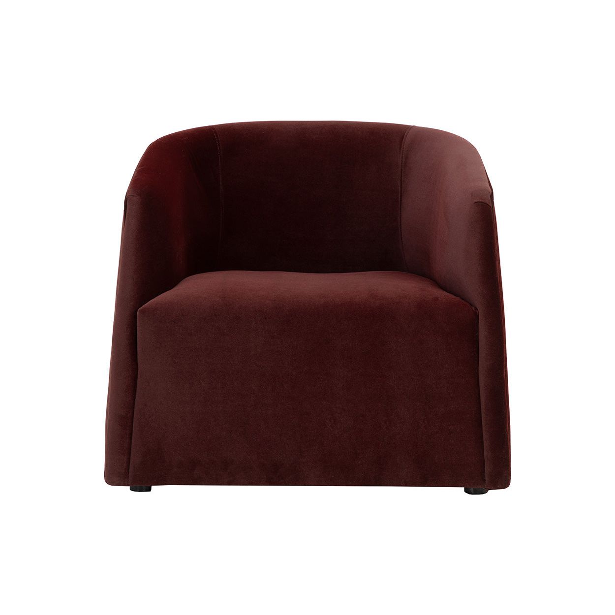 Fauteuil de salon rembourré moderne avec assise coussinée pour le salon