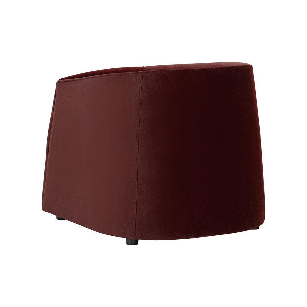 Fauteuil de salon rembourré moderne avec assise coussinée pour le salon