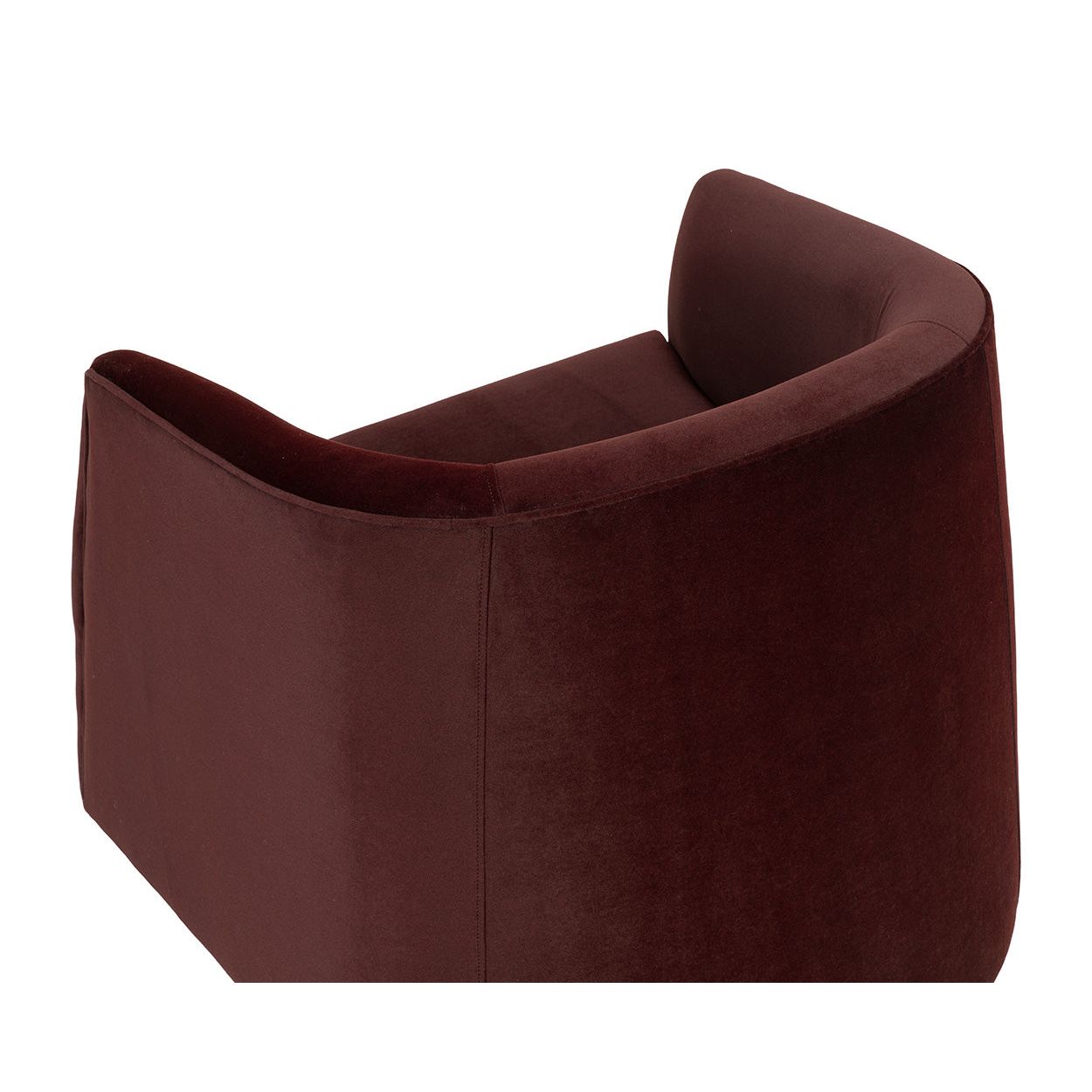 Fauteuil de salon rembourré moderne avec assise coussinée pour le salon