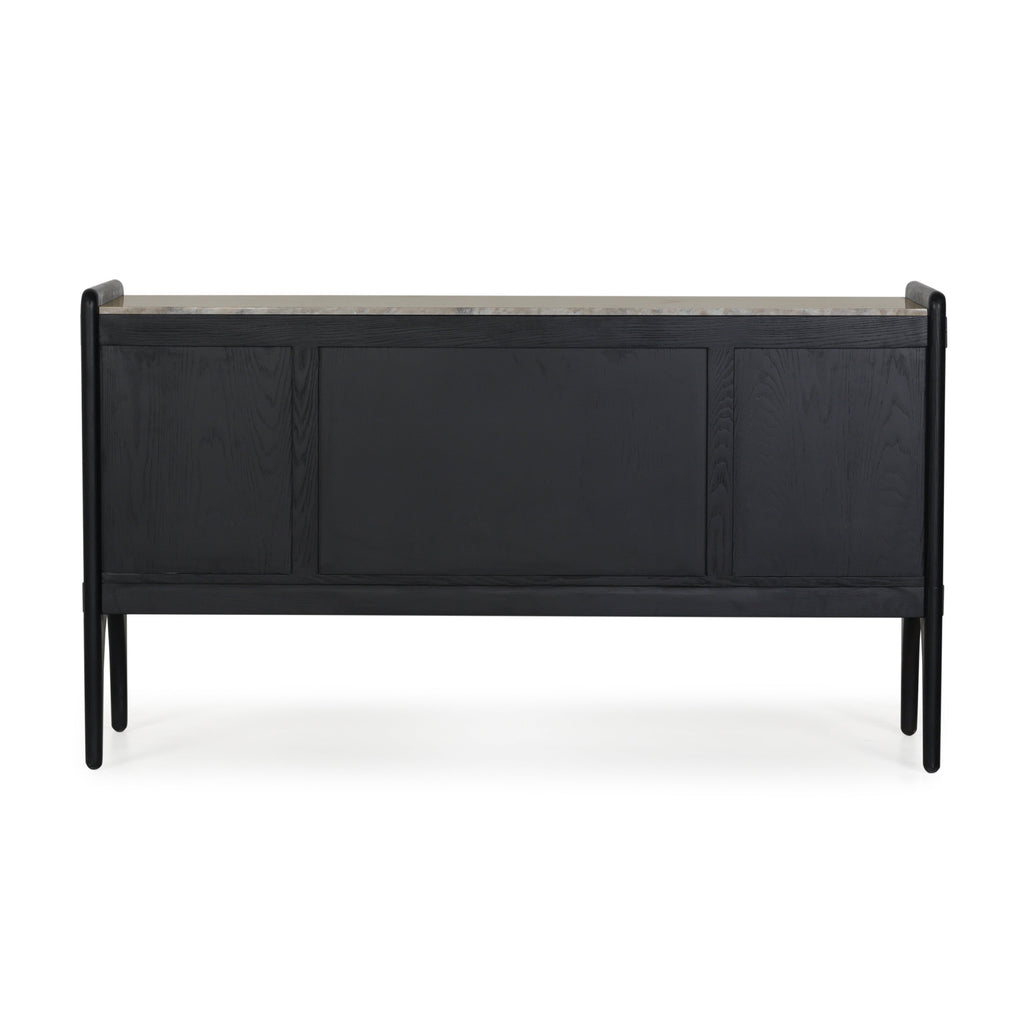 Buffet Contemporain en Bois avec Portes de Rangement pour Salle à Manger