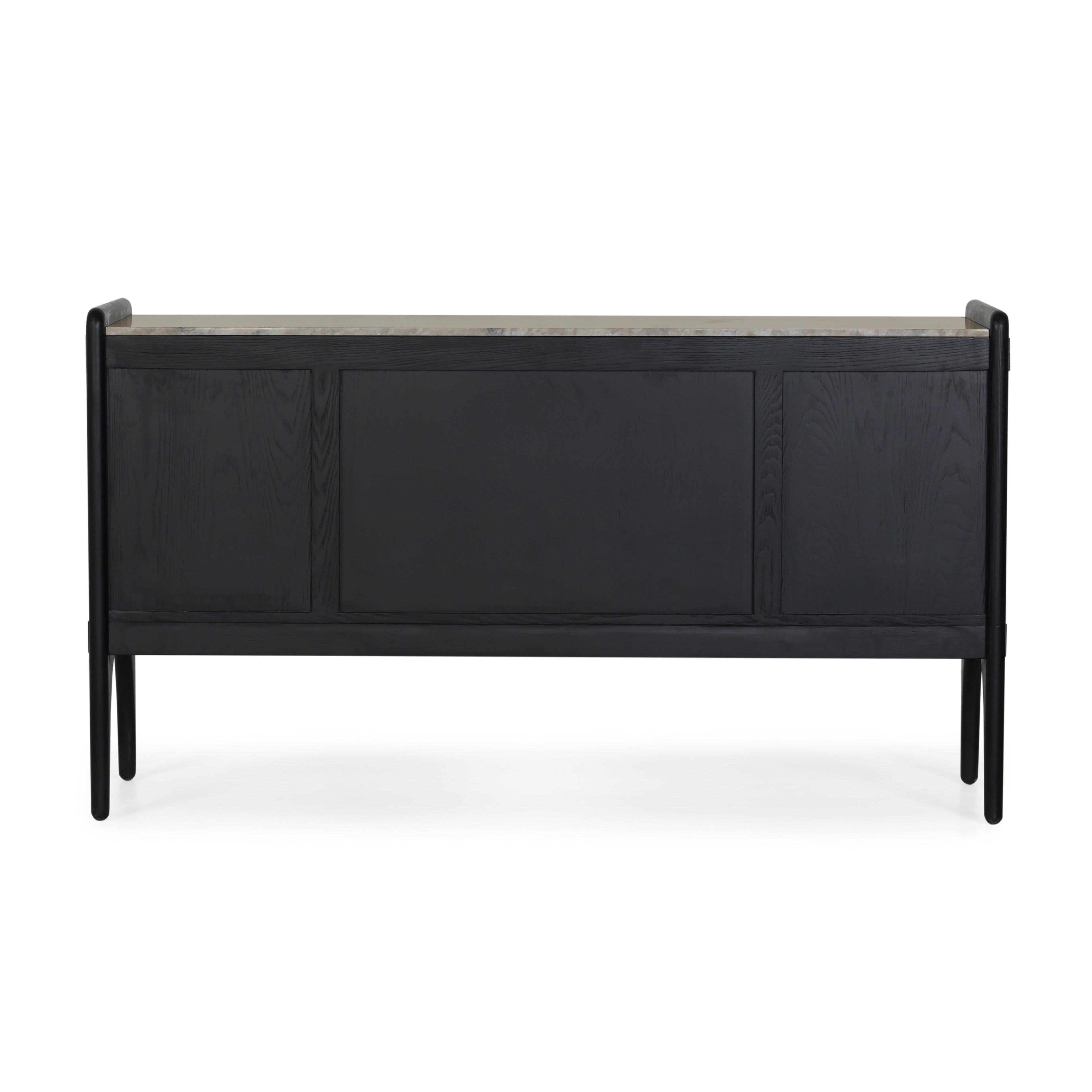 Buffet Contemporain en Bois avec Portes de Rangement pour Salle à Manger