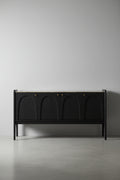 Buffet Contemporain en Bois avec Portes de Rangement pour Salle à Manger