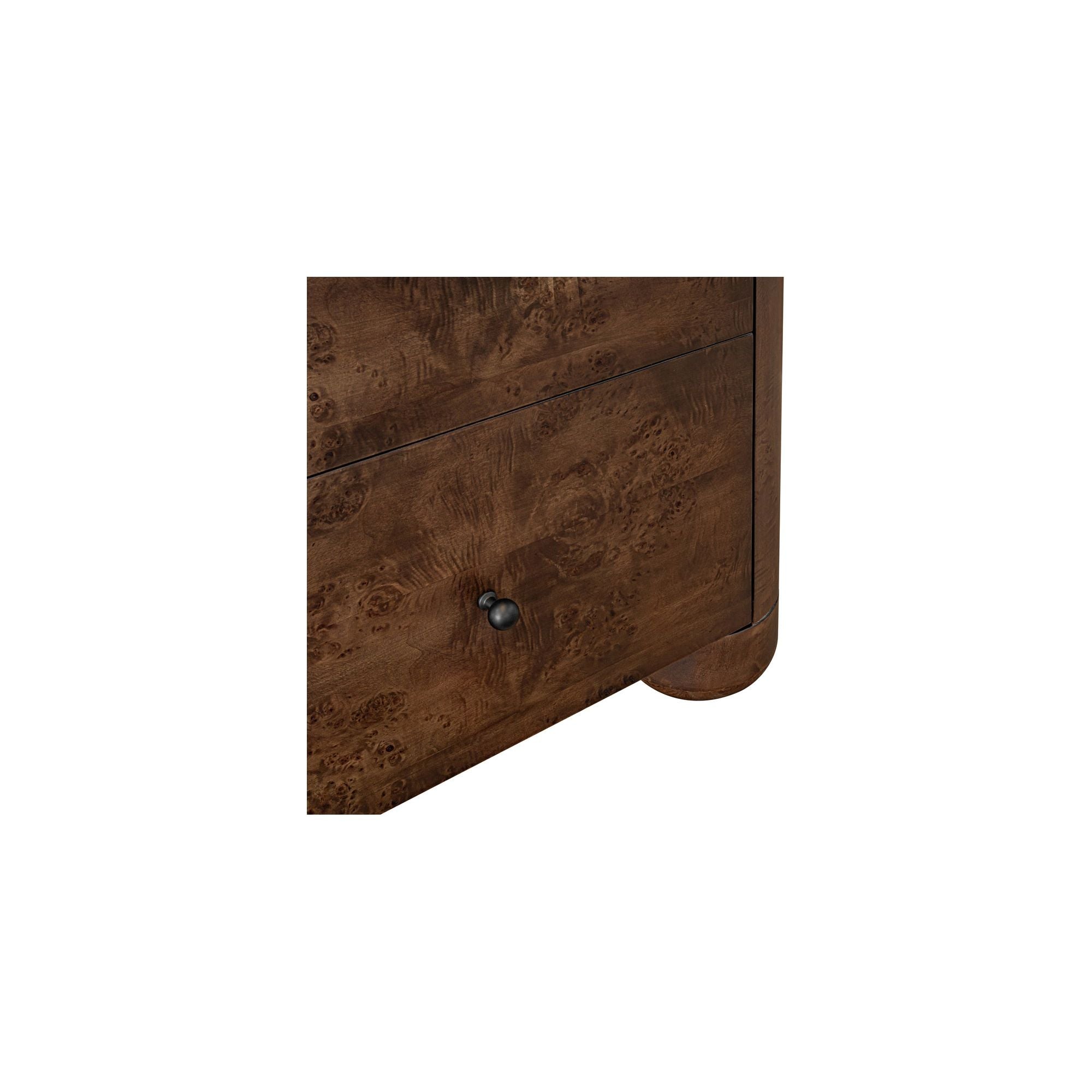 Table de chevet contemporaine en bois avec cadre aux lignes épurées pour chambre à coucher