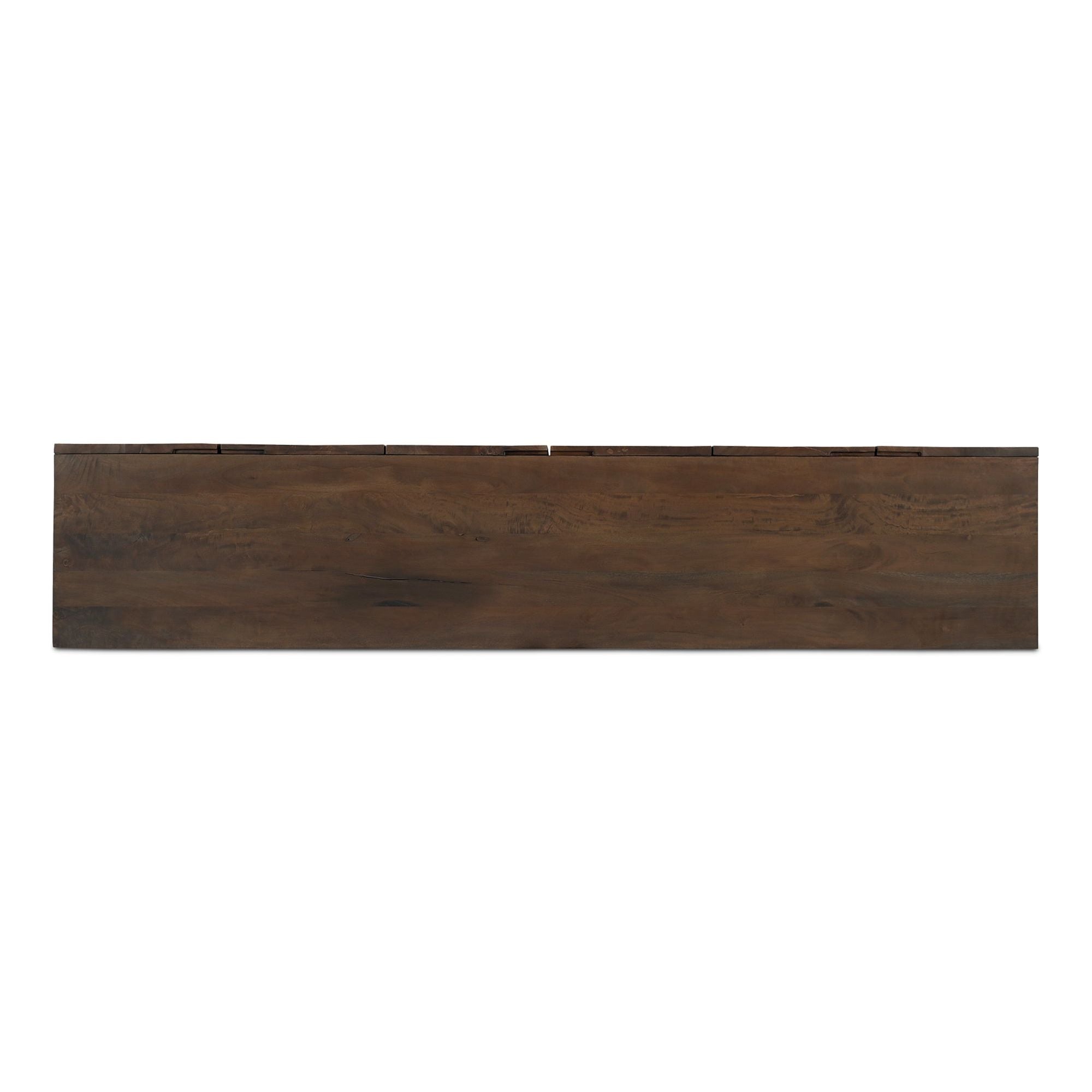Vaisselier en bois brun chaud avec portes de rangement pour salle à manger et salon