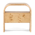 Table de chevet en bois contemporaine avec tiroirs de rangement pour chambre