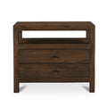 Table de chevet classique en bois avec tiroir de rangement pour chambre à coucher