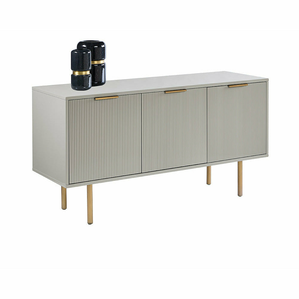 Buffet contemporain en bois avec portes de rangement pour salle à manger et salon