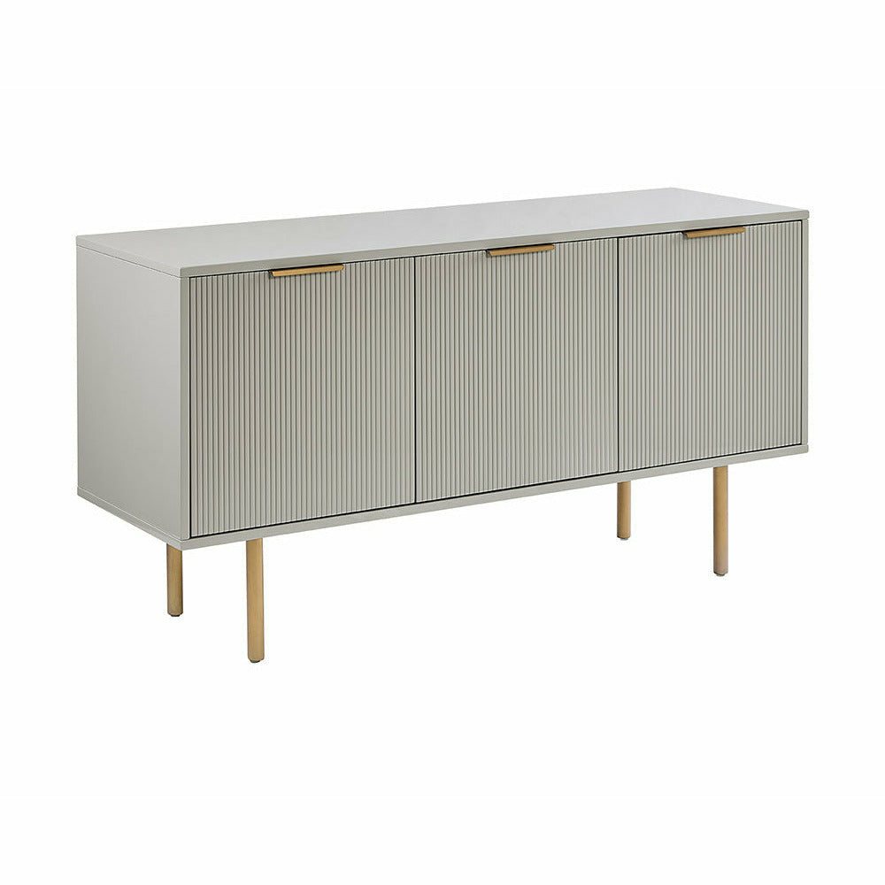 Buffet contemporain en bois avec portes de rangement pour salle à manger et salon