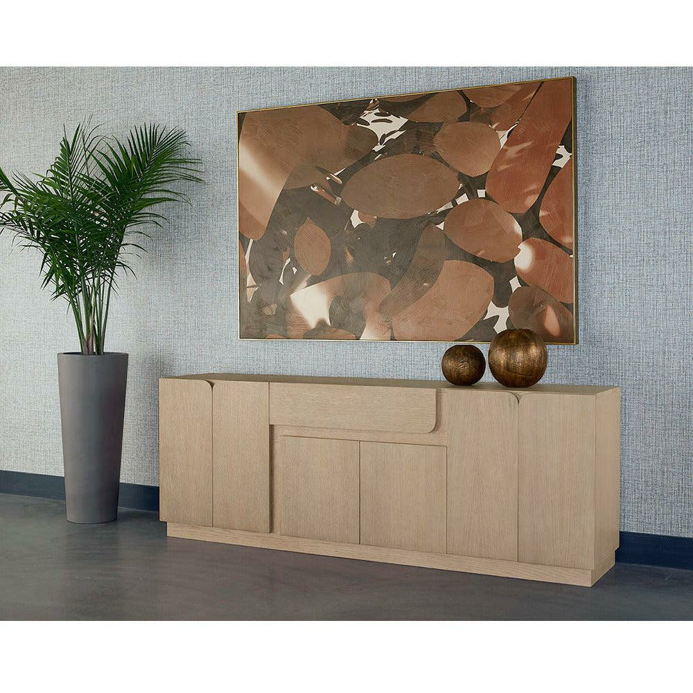 Buffet bas en bois au design élégant pour salle à manger