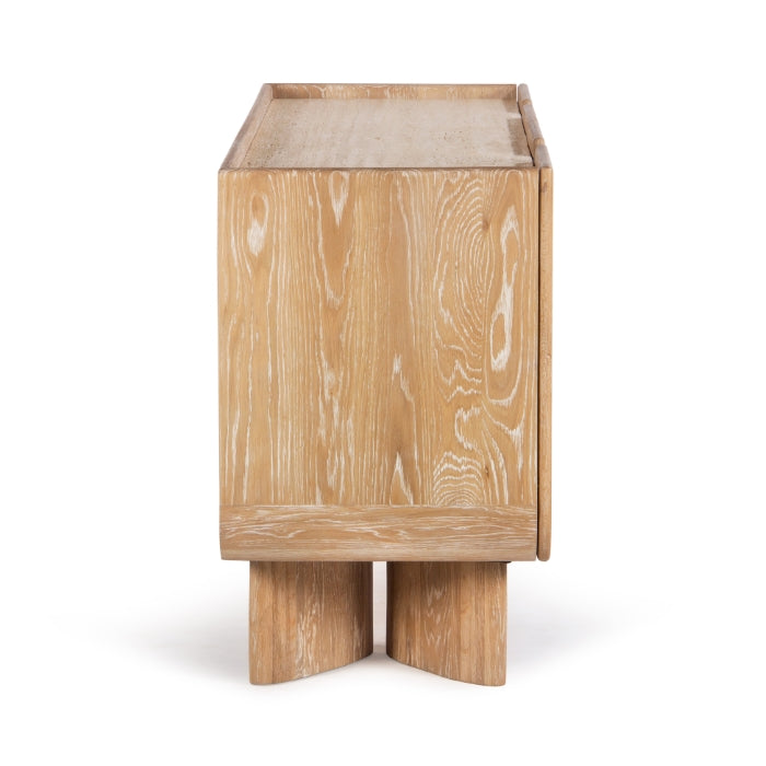 Buffet moderne en bois avec portes de rangement pour salle à manger et salon