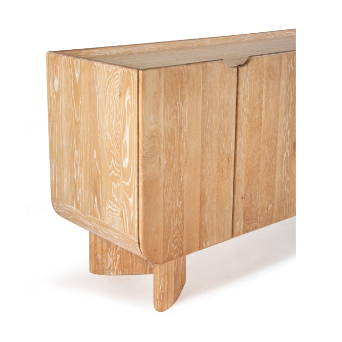 Buffet moderne en bois avec portes de rangement pour salle à manger et salon
