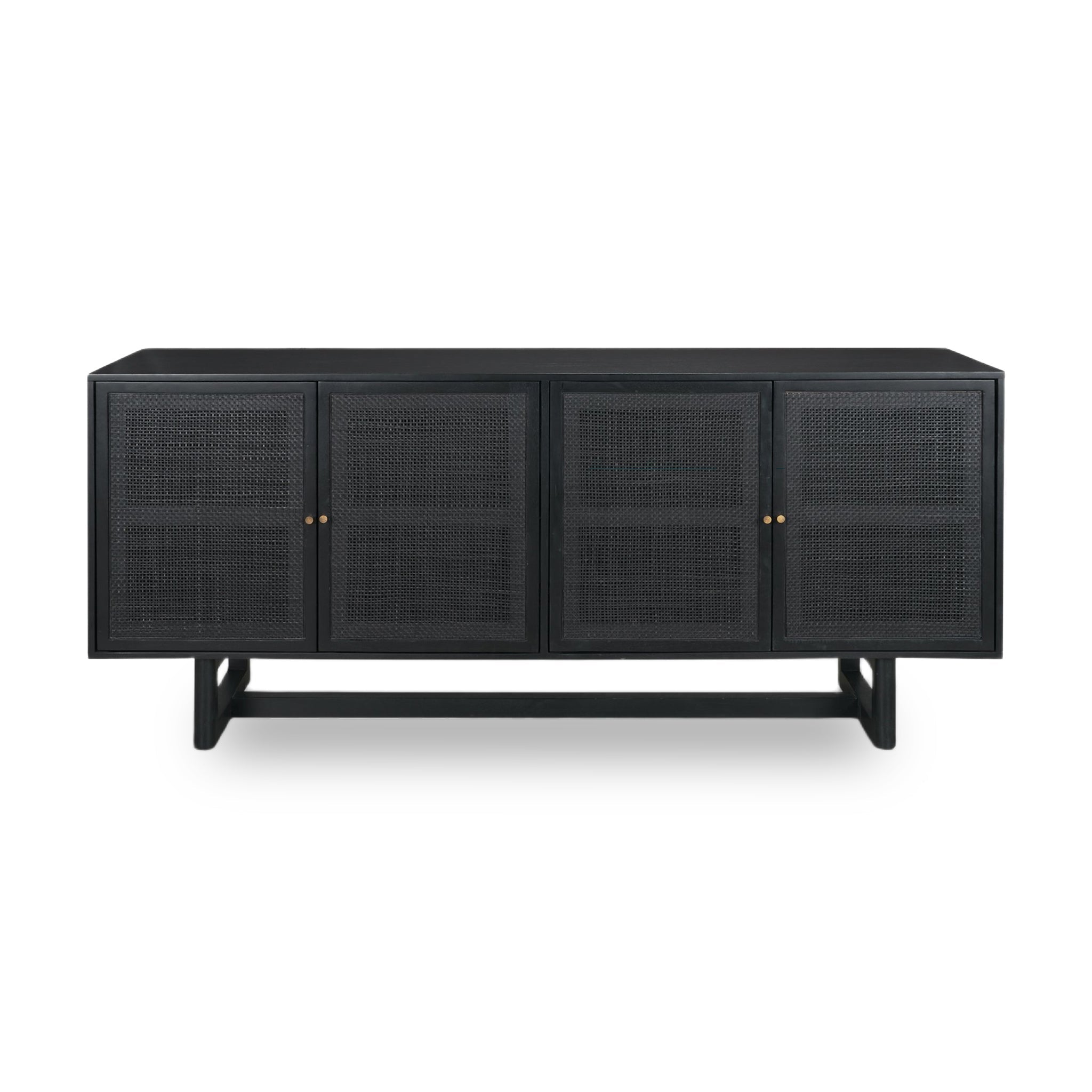 Buffet moderne en bois de 183 cm avec portes de rangement pour salle à manger et salon