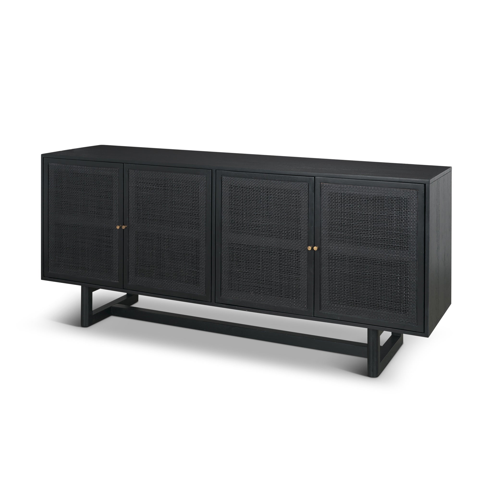 Buffet moderne en bois de 183 cm avec portes de rangement pour salle à manger et salon